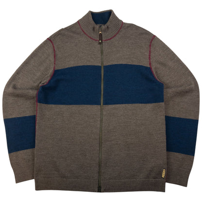 Vintage Armani Jeans Zip Up Jumper Size M