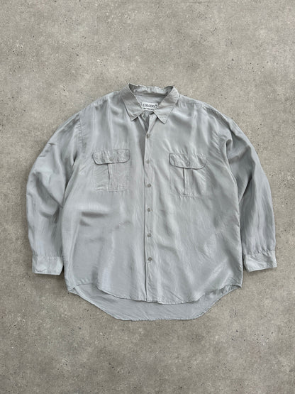 Vintage 1990s Relaxed Pure Silk Shirt - XL