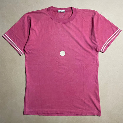 S/S 1988 Pink Rubber Concise Compass Logo T-shirt