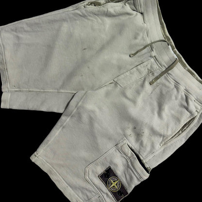 Stone Island Hand Corrosion Cargo Jogger Shorts