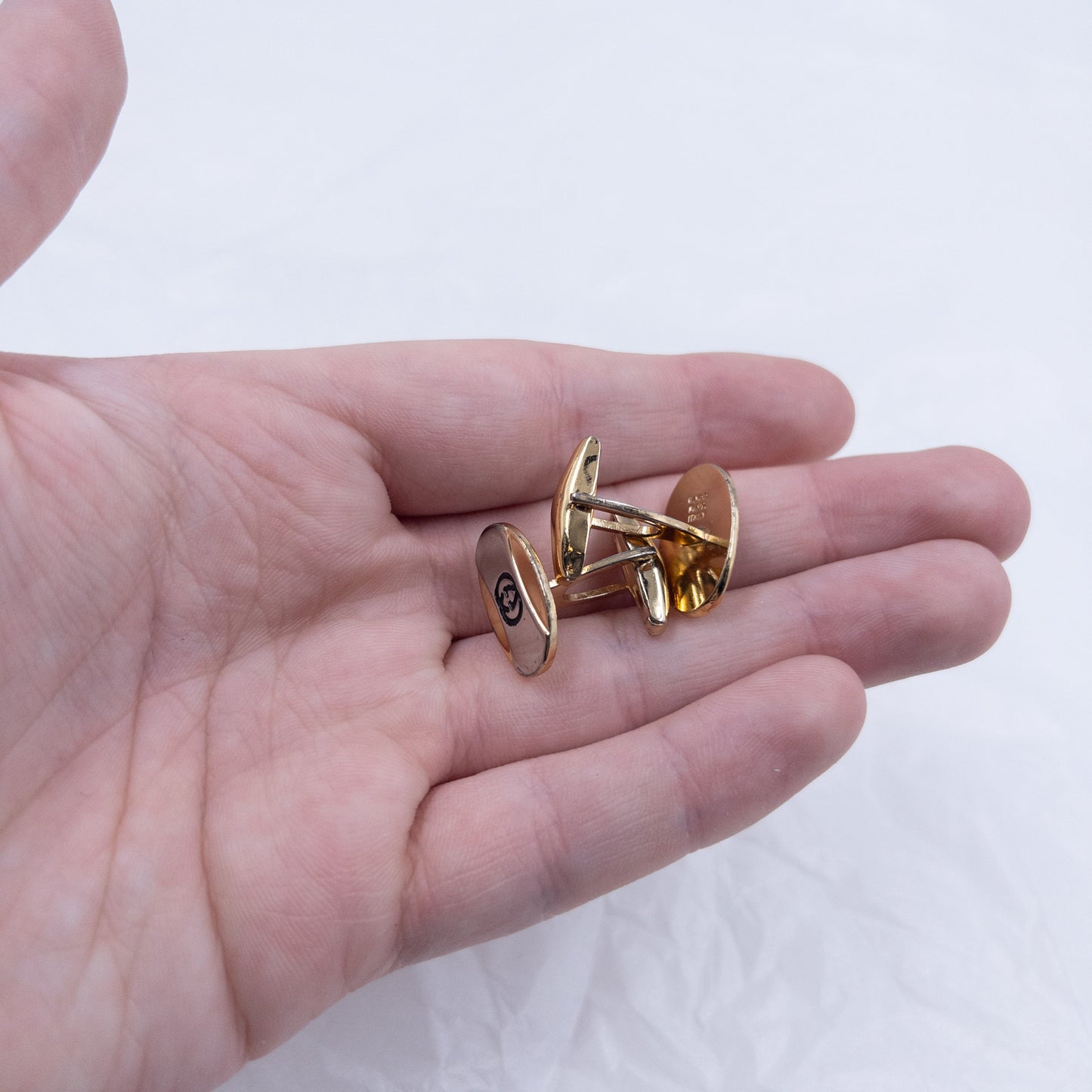 Vintage Gucci Embossed Cuff Links