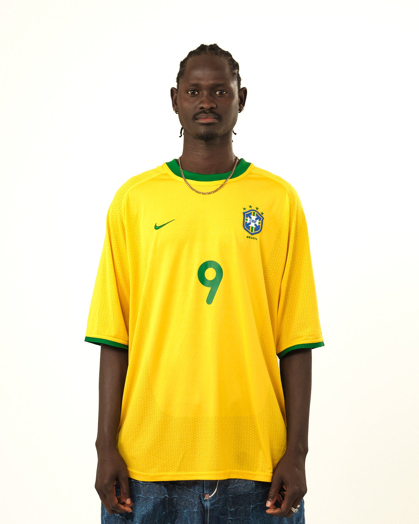 2000-02 Brazil Nike Home Shirt Ronaldo #9 (XL)