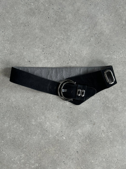 Vintage 1990s Suede Chunky Belt - W33-37