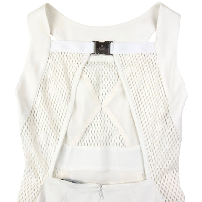Vintage 2000s Gucci By Tom Ford Mesh Panel Dress Womens Size S | Small, White