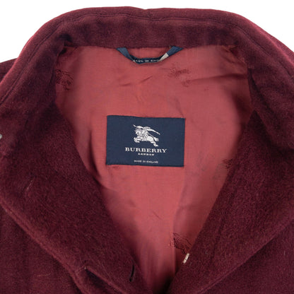 Vintage 2000s Burberry Button Up Wool Jacket Womens Size XL | XL, Burgundy
