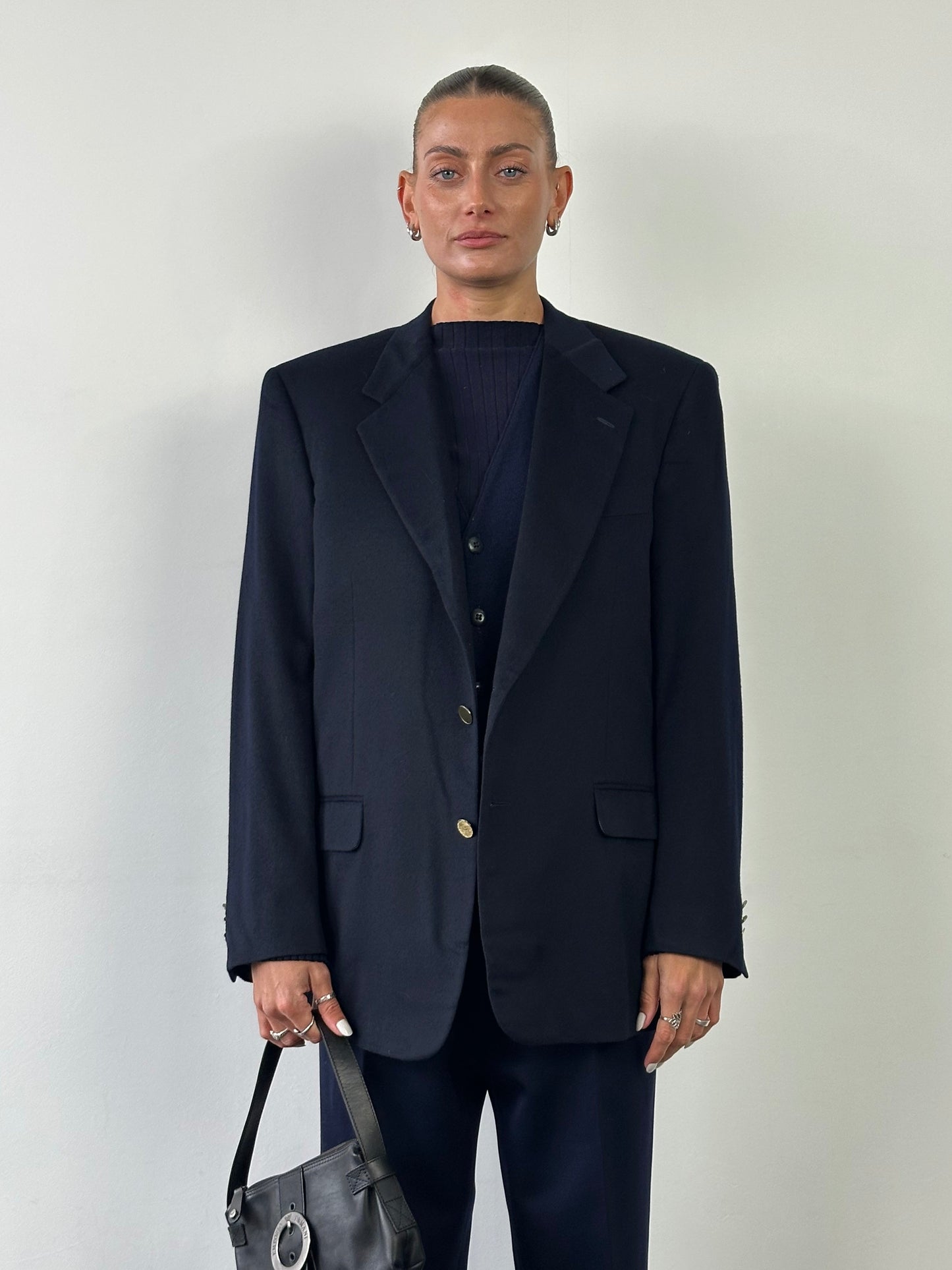 Pull x Loro Piana Brushed Wool Single Breasted Blazer - L