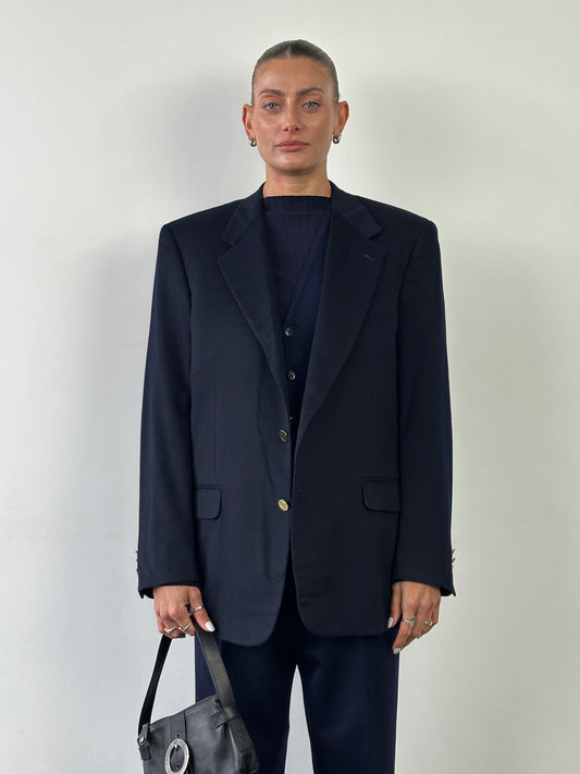 Pull x Loro Piana Brushed Wool Single Breasted Blazer - L