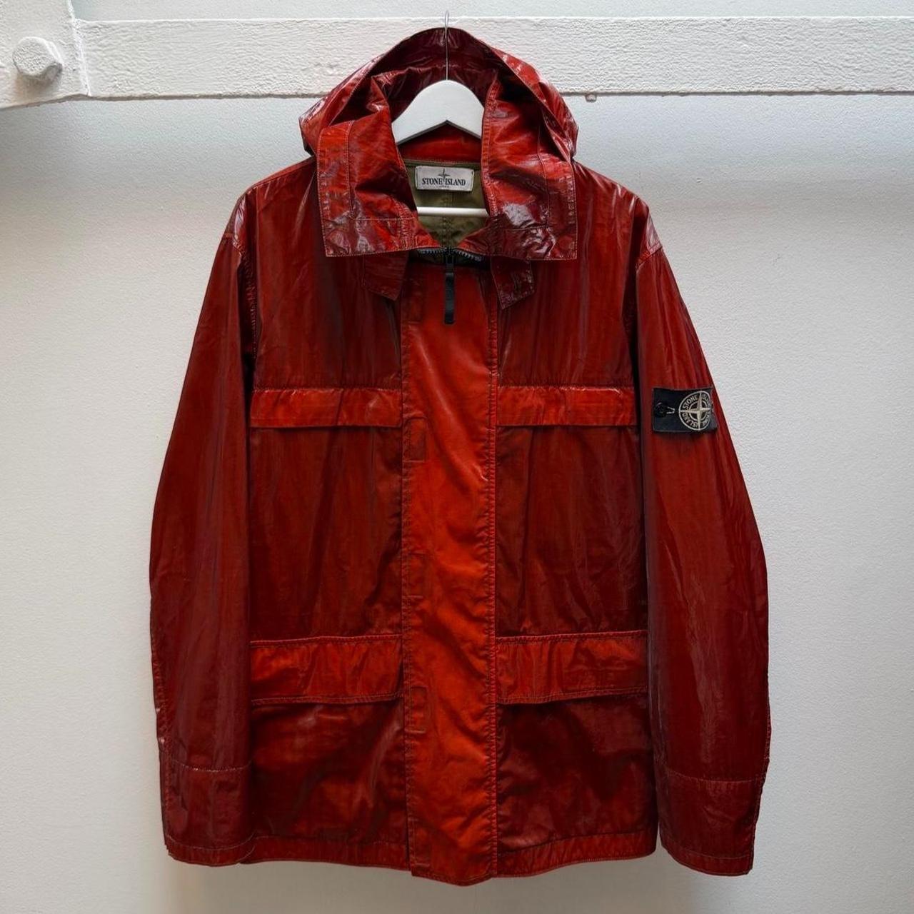 Stone Island Mussola Prismatica Jacket (XL) | Extra Large, Red