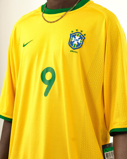 2000-02 Brazil Nike Home Shirt Ronaldo #9 (XL)