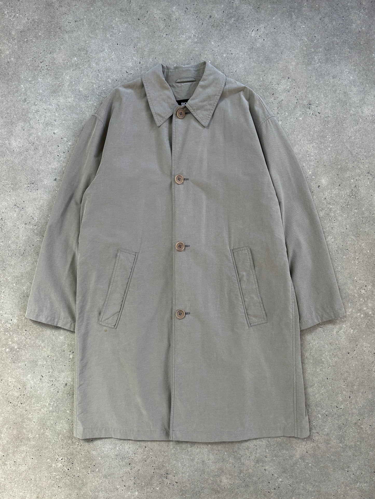 Hugo Boss 2000s Single Breasted Trench Coat - L/XL
