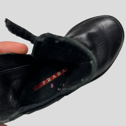 Prada Sport 00’s Leather Zip Baby Boots - 23 (1.5 - 2.5 years)