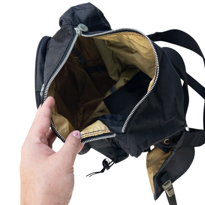 Vintage 80s Jean Paul Gaultier Bucket Backpack | O/S, Black
