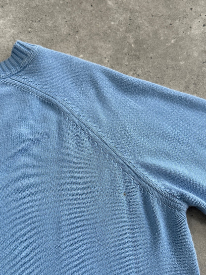 Burberry London 00s V Neck Cotton Logo Jumper - S