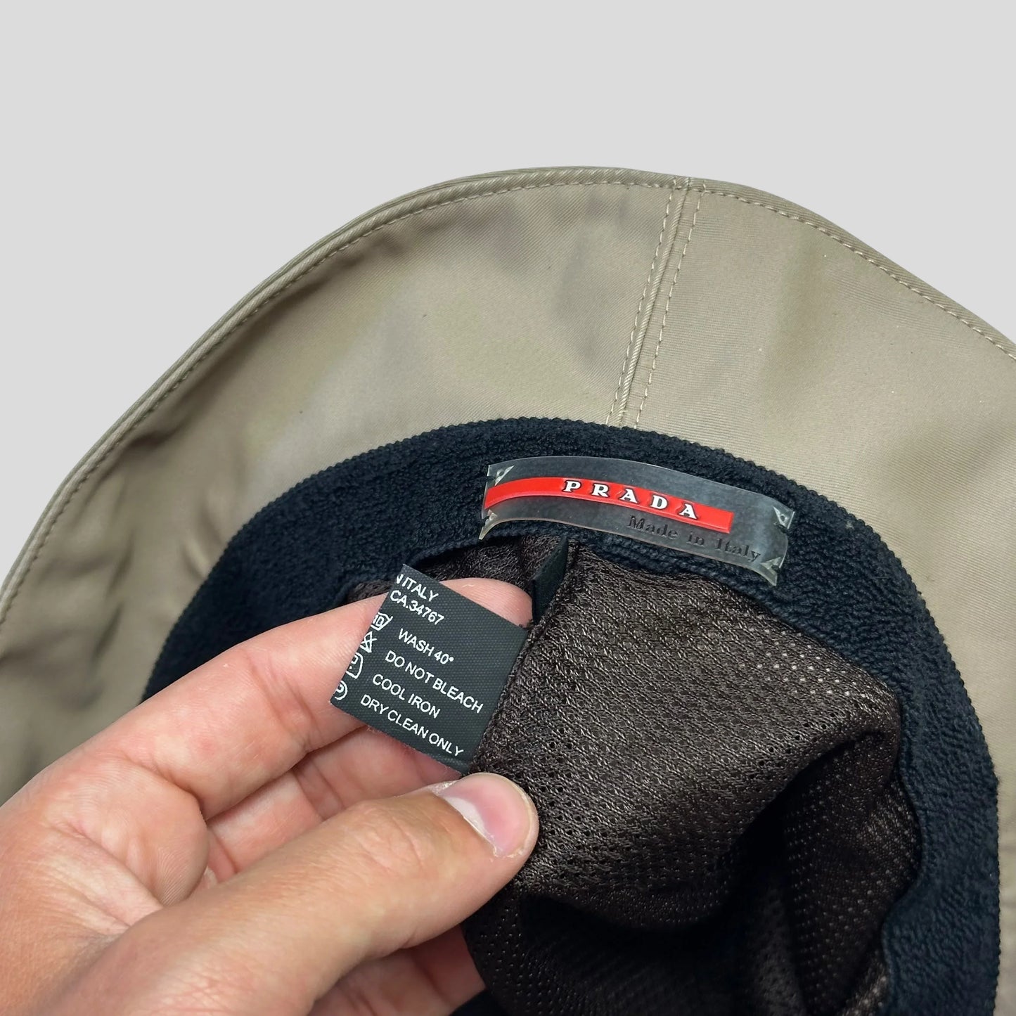 Prada Sport 00’s Beige Goretex Bucket Hat - S