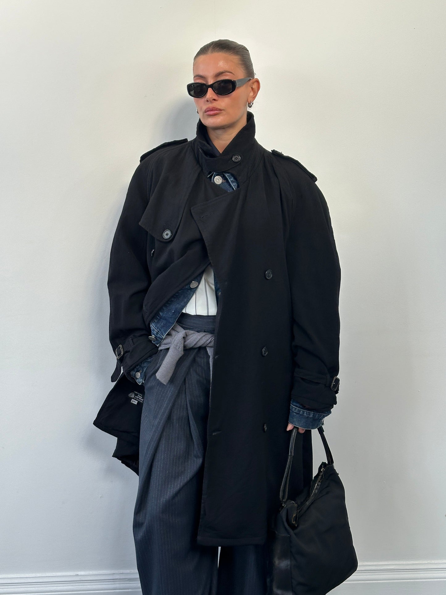 Christian Dior Monsieur 1980s Double Breasted Trench Coat - XL