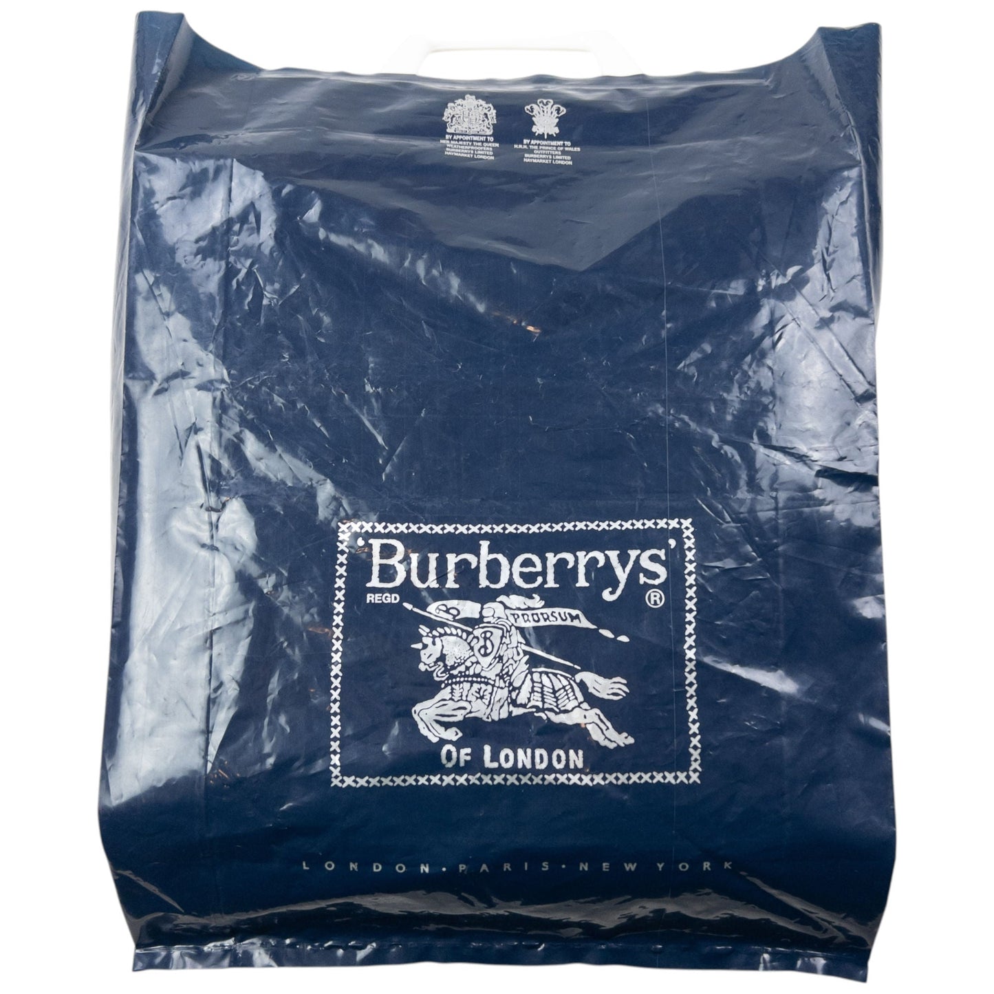 Vintage 90s Burberry Shopping Bag | O/S, Navy