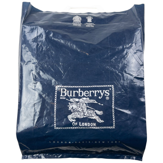 Vintage 90s Burberry Shopping Bag | O/S, Navy