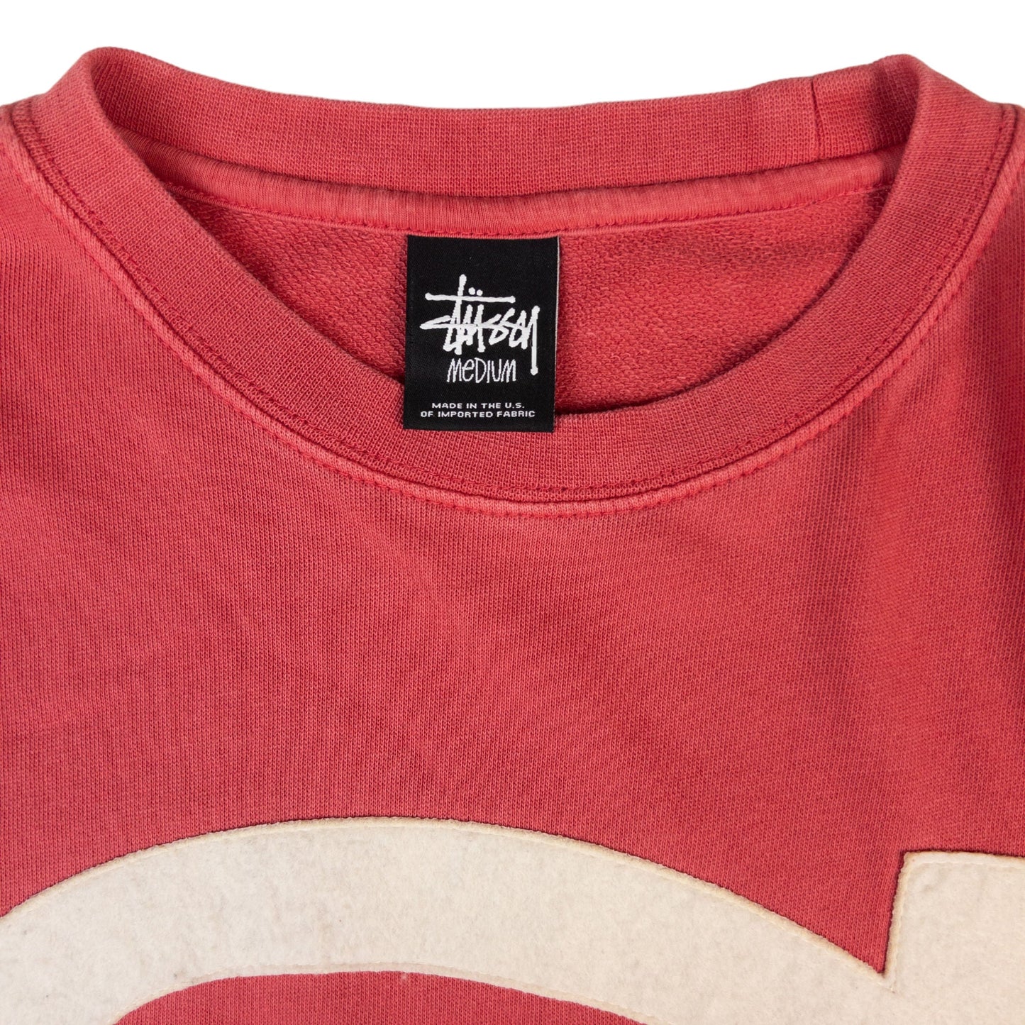 Vintage Stussy Letter Applique Sweatshirt Size M