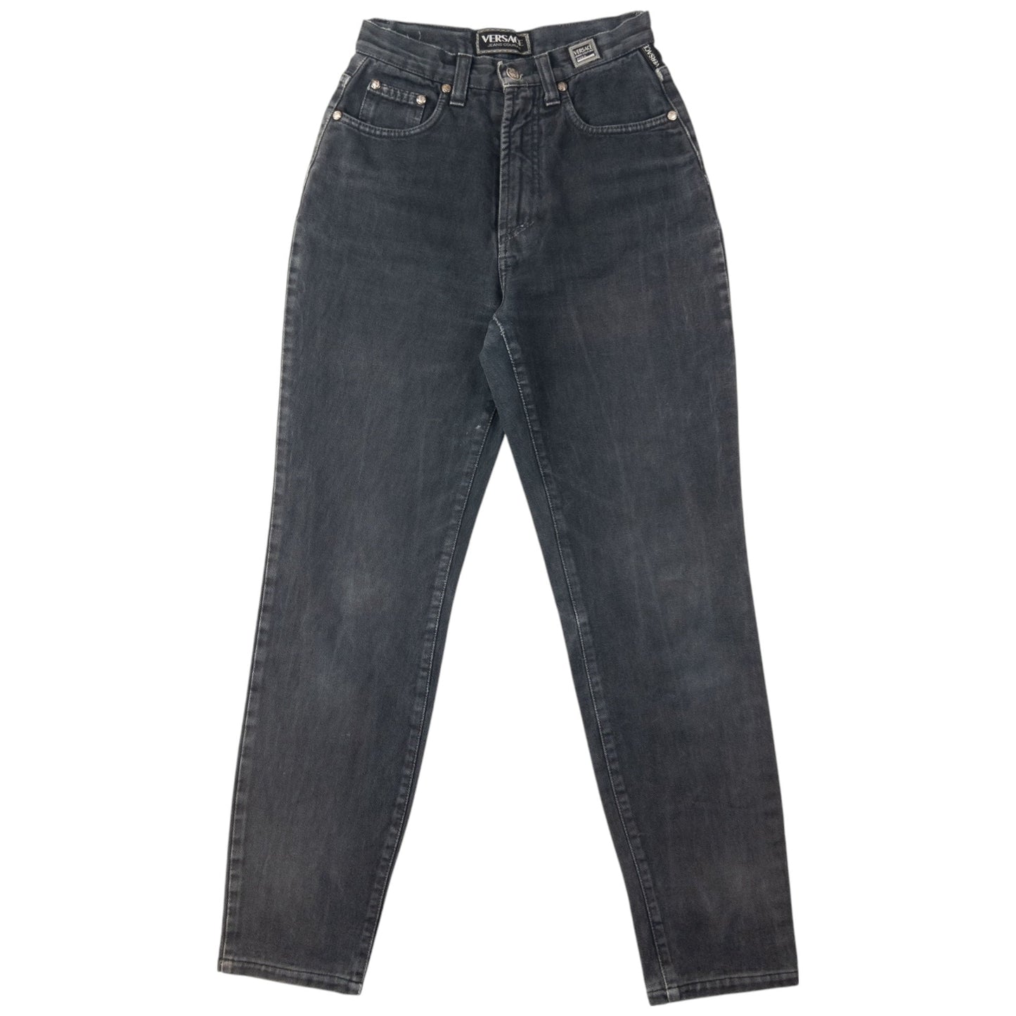 Vintage Versace Jeans Couture Denim High Waisted Jeans Womens Size W24