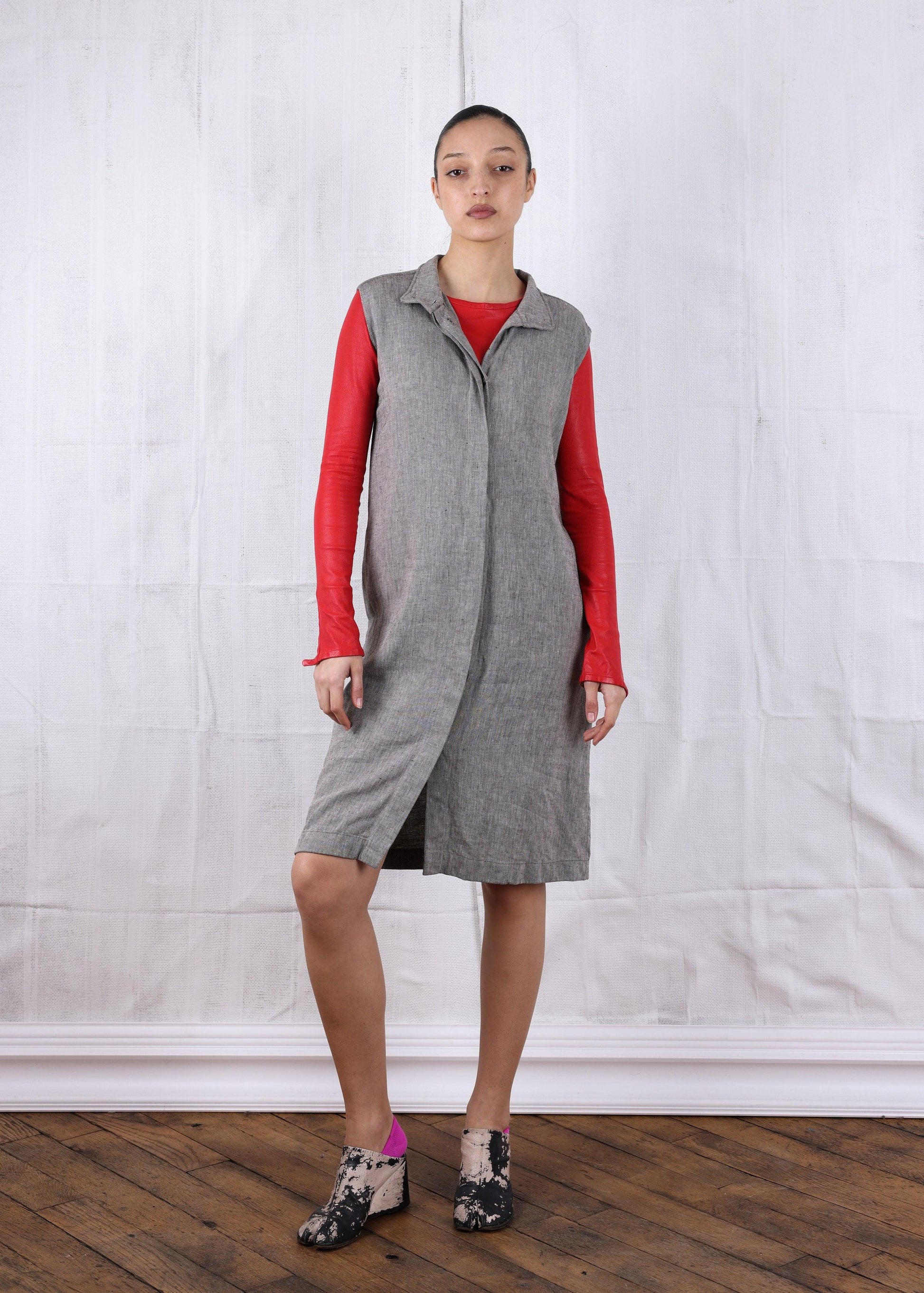 Margiela for Hermès grey marled dress - Known Source