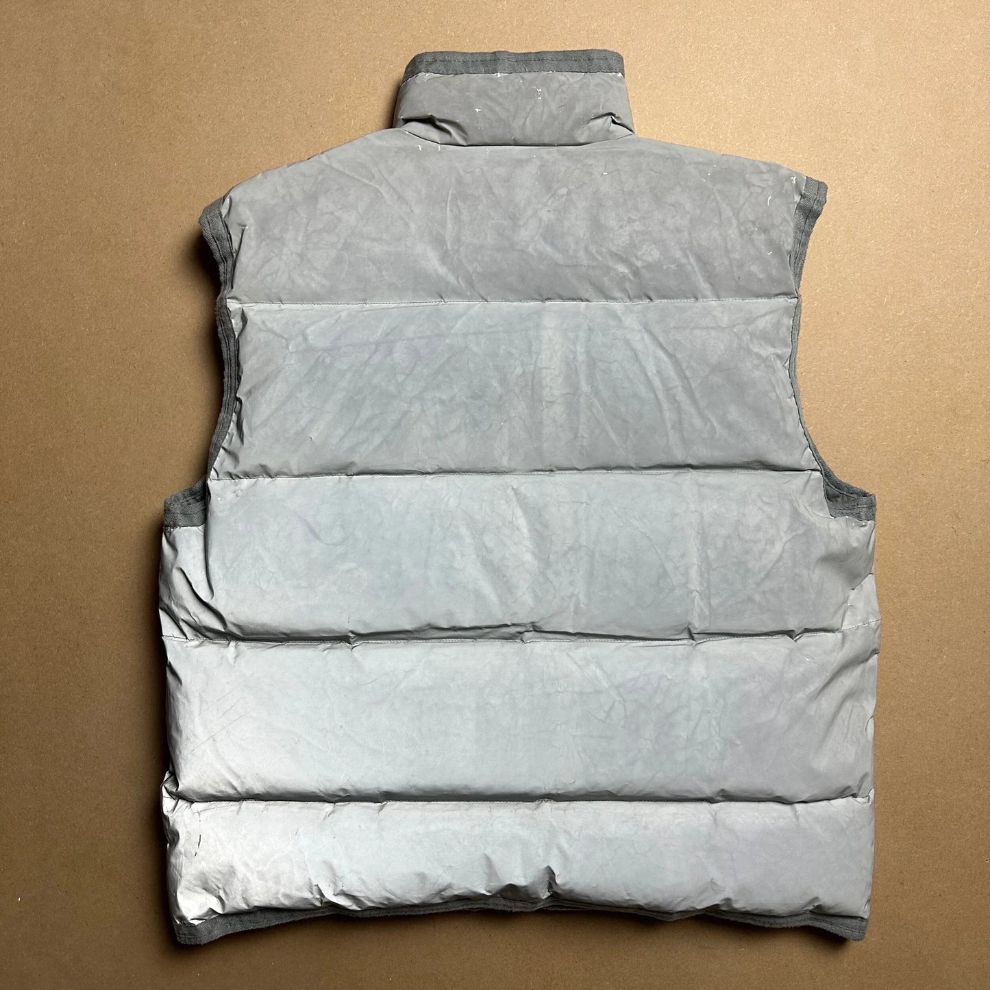 A/W 1993 Chrome Silver Goose Down Reflective Gilet