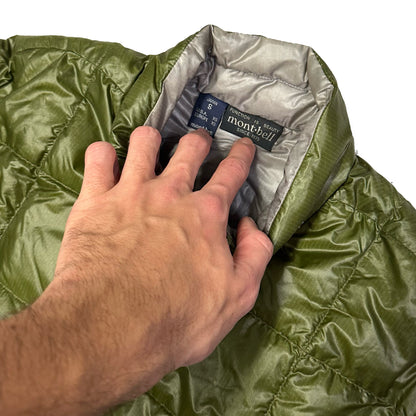 Montbell Square Stitch Puffer Jacket In Olive Green ( S )