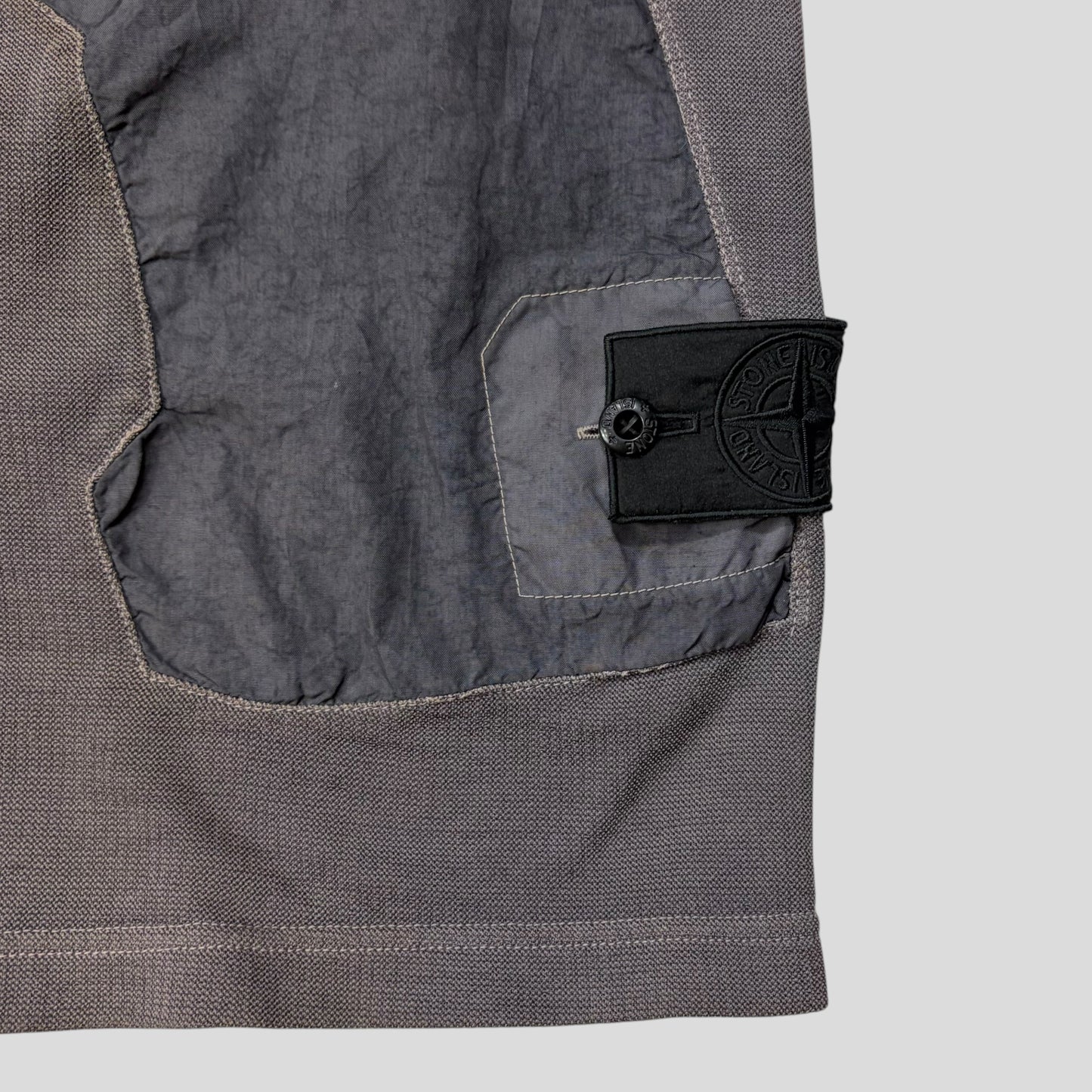 Stone Island Shadow Project SS20 Cotton & Nylon Metal Baggy Shorts - M/L | Default Title, Grey