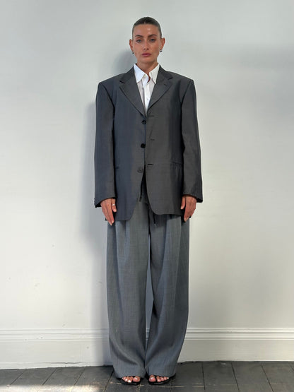 Versace Classic V2 90s Pure Silk Single Breasted Blazer - 42R/XL