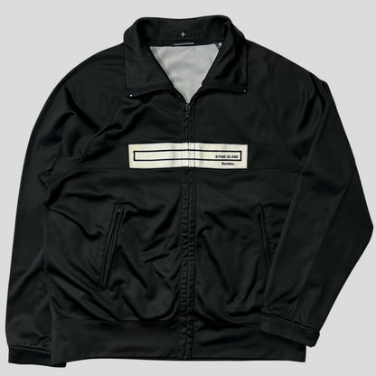 Stone Island AW04 Denims Spellout Logo Black Track Jacket - L | Default Title, Multicoloured