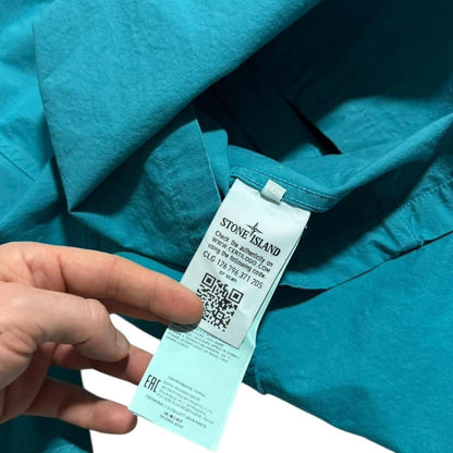 Stone Island Cotton Cordura Field Jacket | Large, Turquoise
