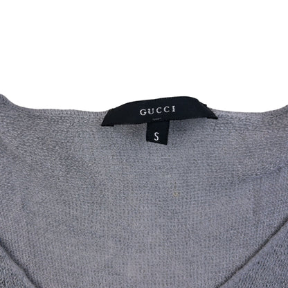 Vintage 90s Gucci By Tom Ford Linen Knit Vest Top Womens Size S | Small, Grey