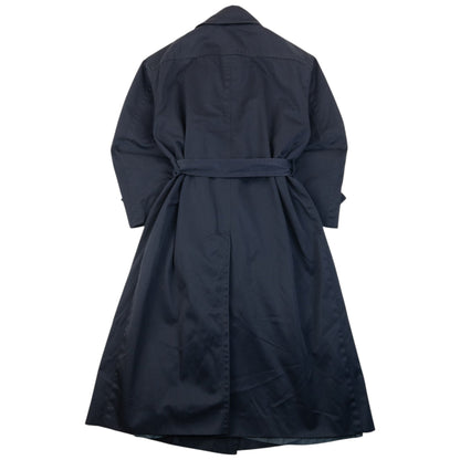 Vintage 80s YSL Yves Saint Laurent Belt Waist Trench Jacket Womens Size XL | XL, Navy