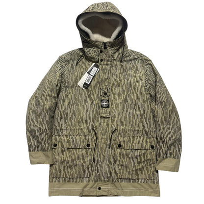 Stone Island Naslan Watro Reflective Rain Camo Jacket | Large, Camo