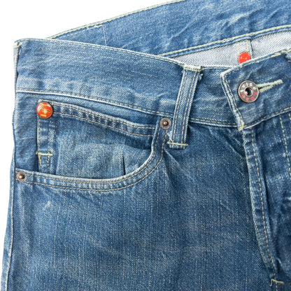 Vintage Puma X Evisu Double Gull Japanese Denim Jeans Size W30 | W30, Blue