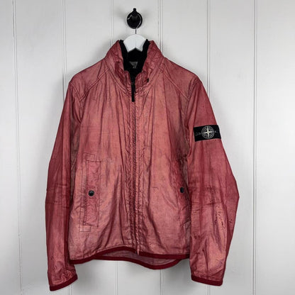 Stone Island Reflex Mat Jacket Red – Size Large | Large, Red