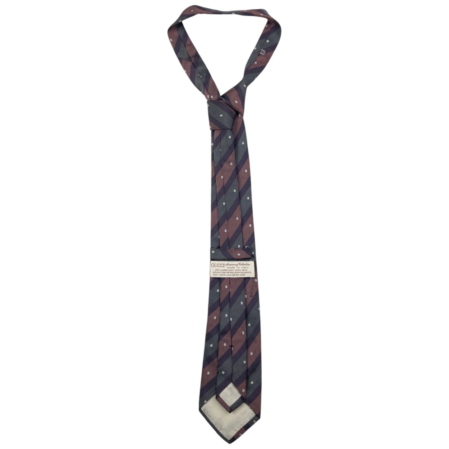 Vintage Gucci Striped Silk Tie