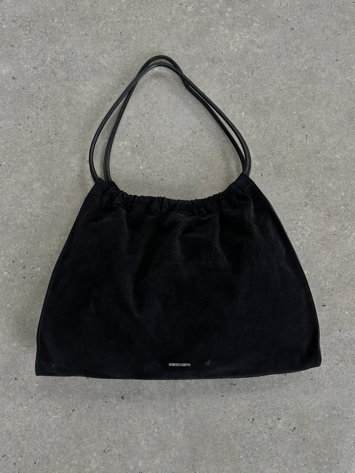 Gucci 1990s Tom Ford Suede Leather Hobo Shoulder Bag