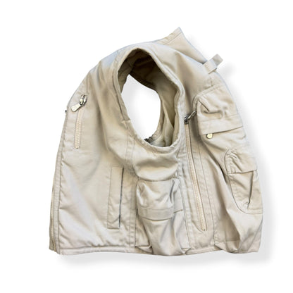 2000's Calvin Klein Integrated Backpack Cargo Jacket (XS) | O/S, Beige