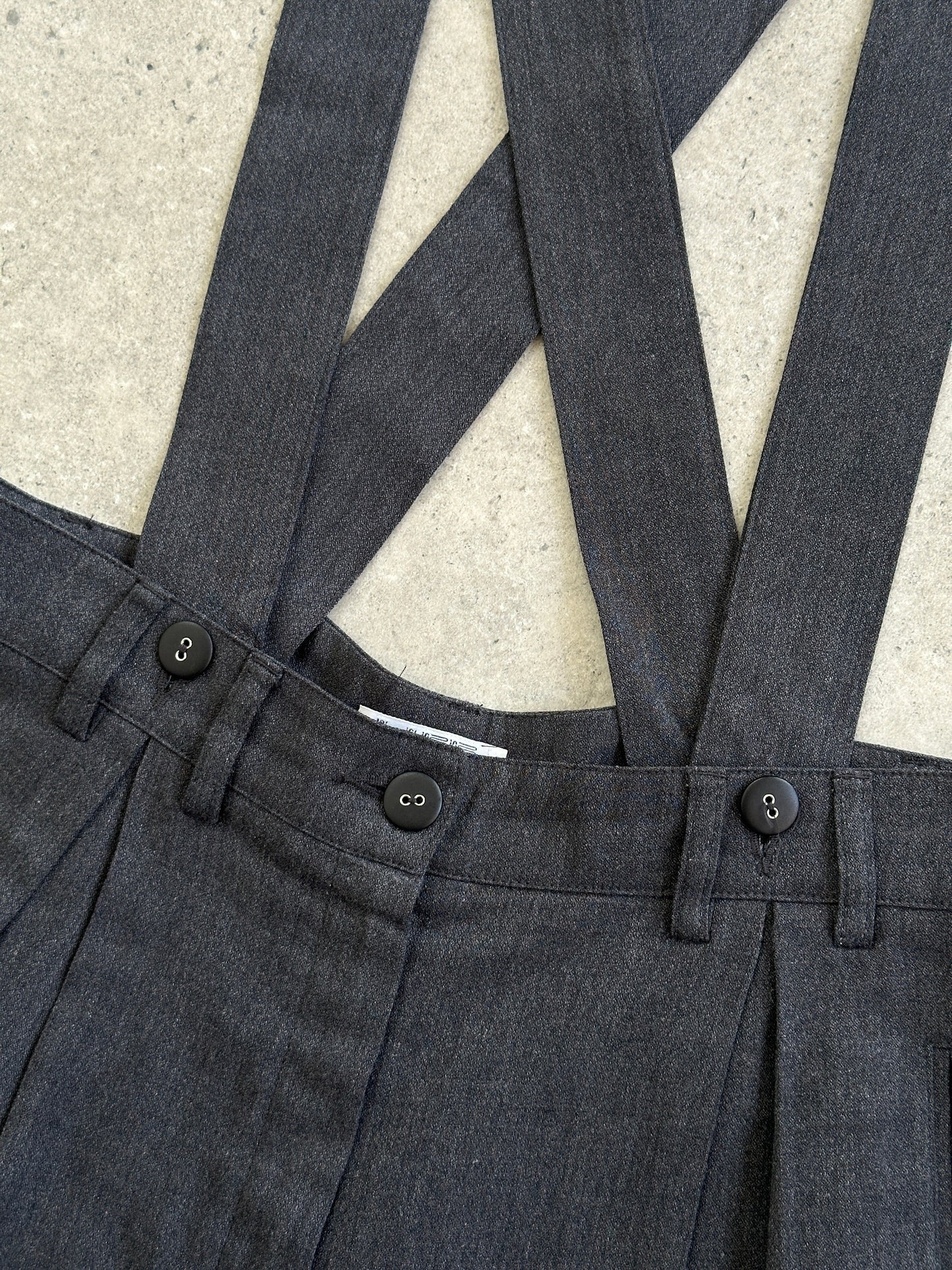 Vintage 1990s Pleated Detectable Braces Tailored Trousers - W26