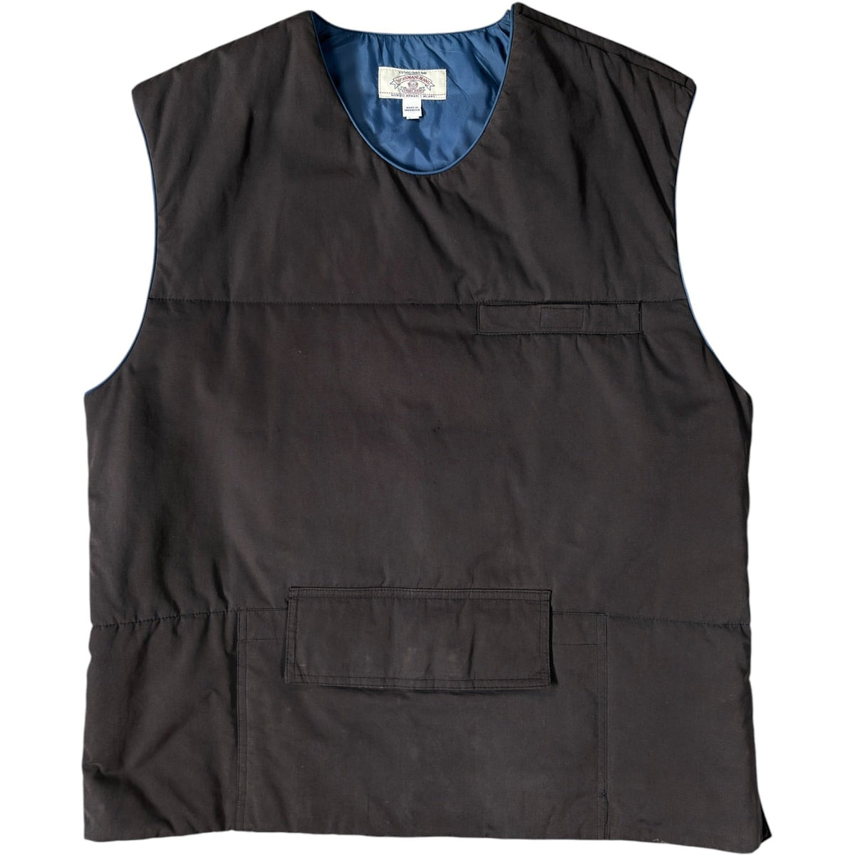 Armani Jeans 90’s Padded Utility Vest Jacket L | Large, Blue
