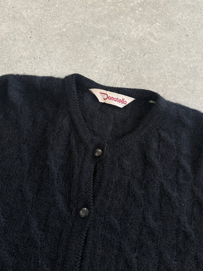 Italian Vintage 1990s Mohair Knitted Cardigan - M/L