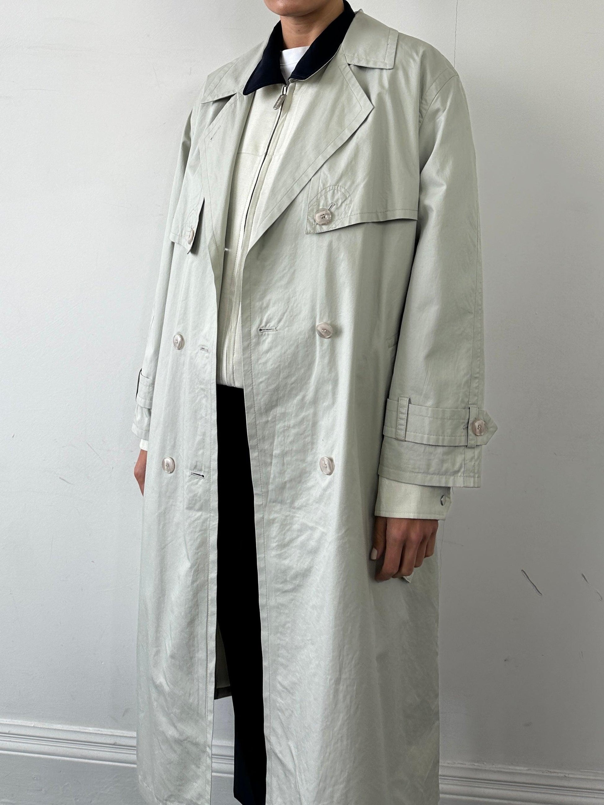 Vintage Shower Proof Belted Trench Coat - L - Known Source