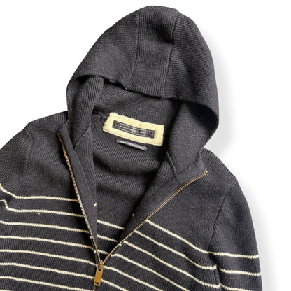 AW2007 Stone Island Denims Striped Knit Jumper (M) | Default Title, Black