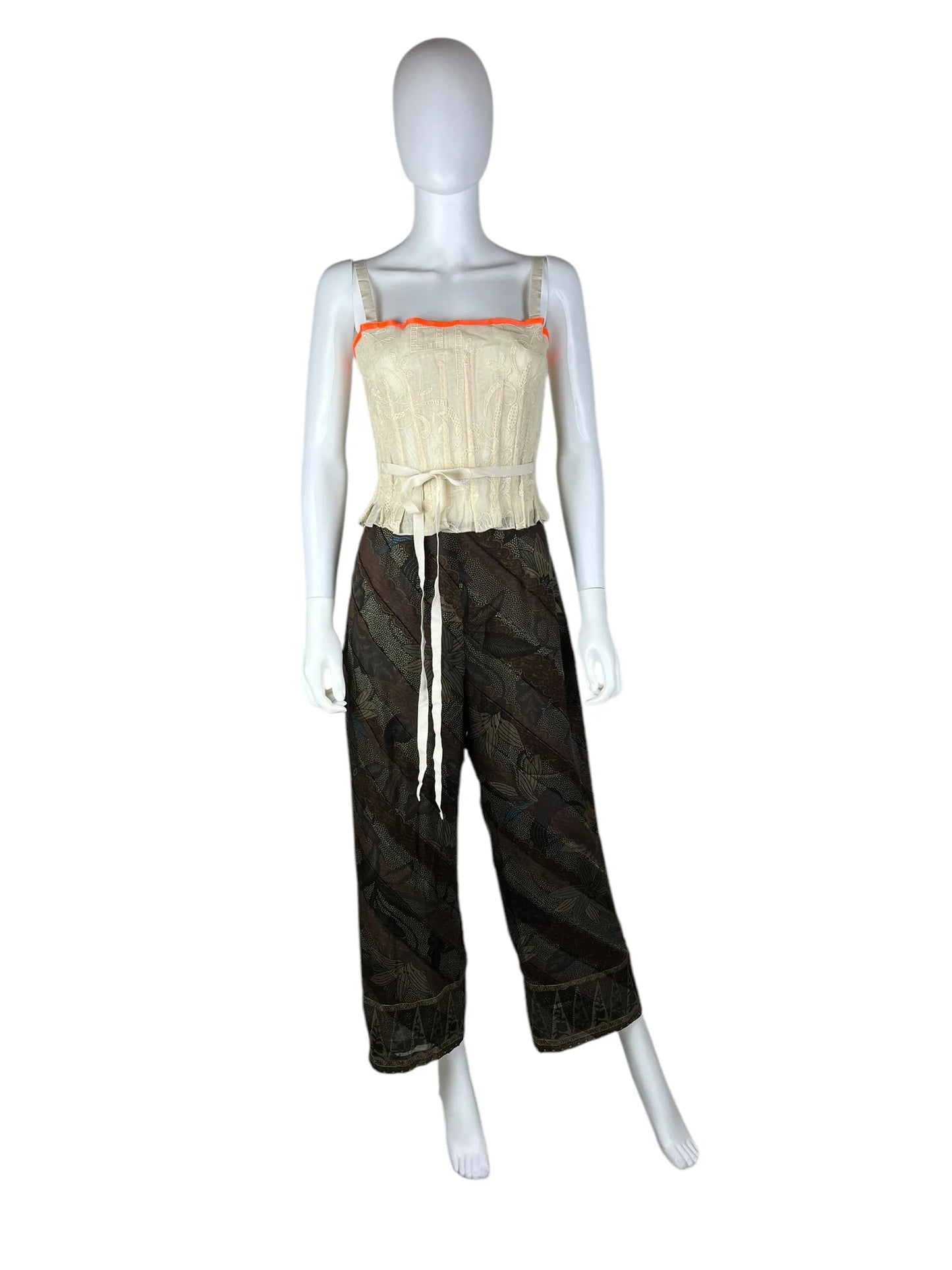 Kenzo vintage silk summer trousers
