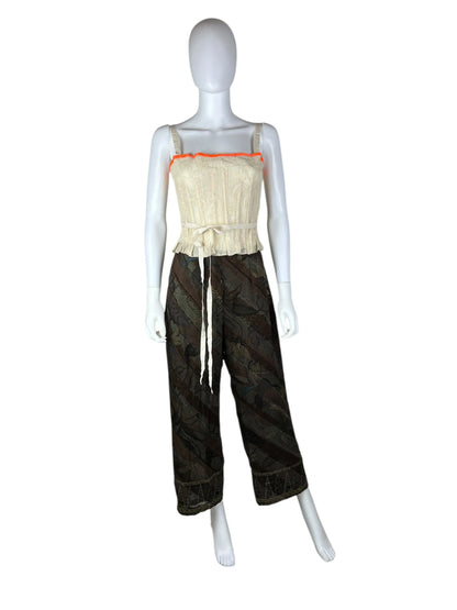 Kenzo vintage silk summer trousers