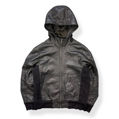 2000's Puma Limited Edition Hooded Lambskin Jacket (L) | Default Title, Black