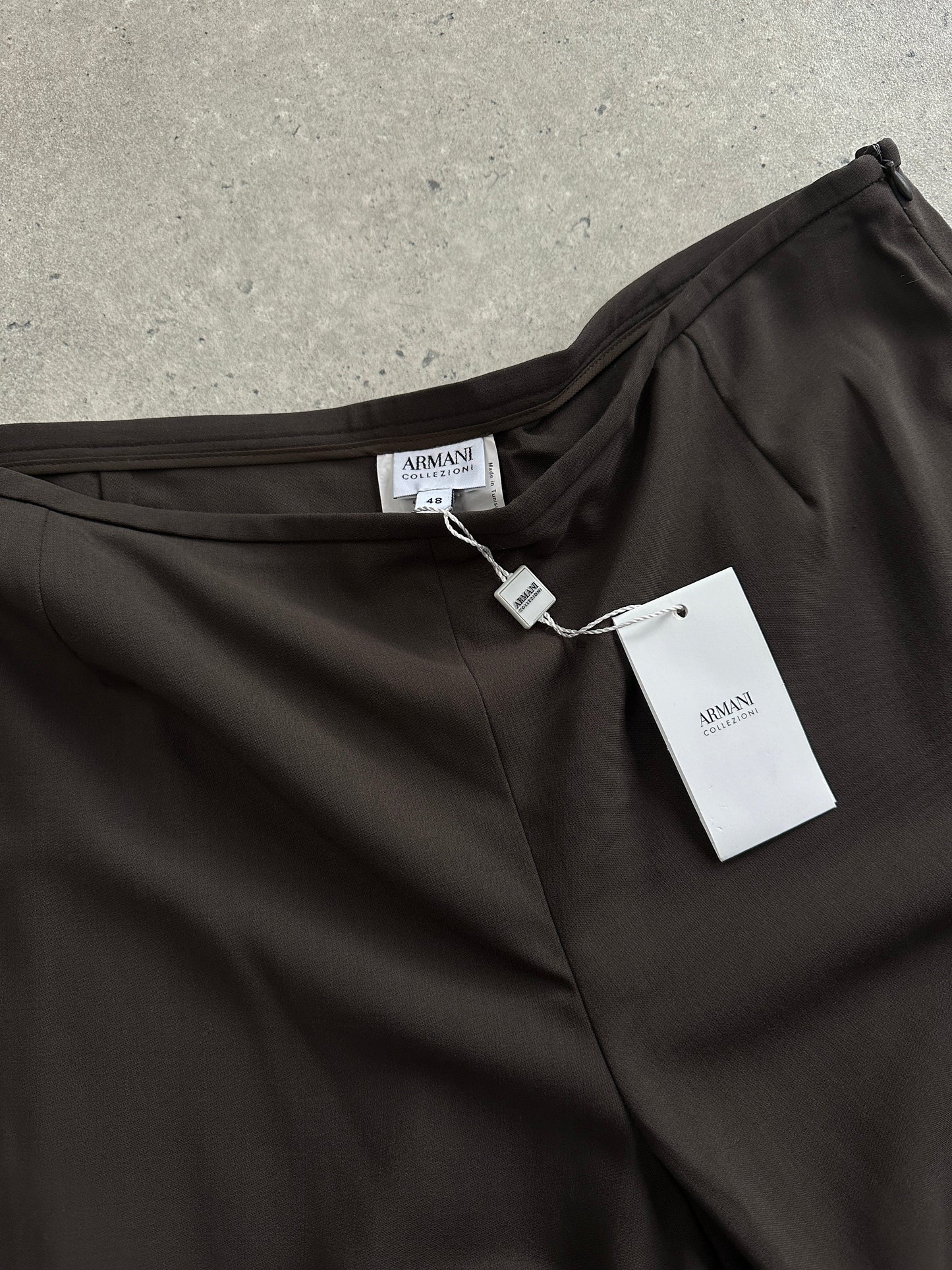 Armani Collezioni Pure Wool Wide Leg Tailored Trousers - W34