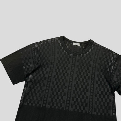 Comme Des Garçons Homme 00’s Overlay Tonal Graphic Print T-shirt - M