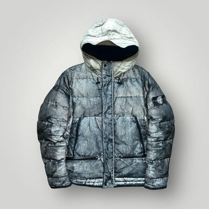 Stone Island 2013 Mesh Reflective Puffer Jacket L