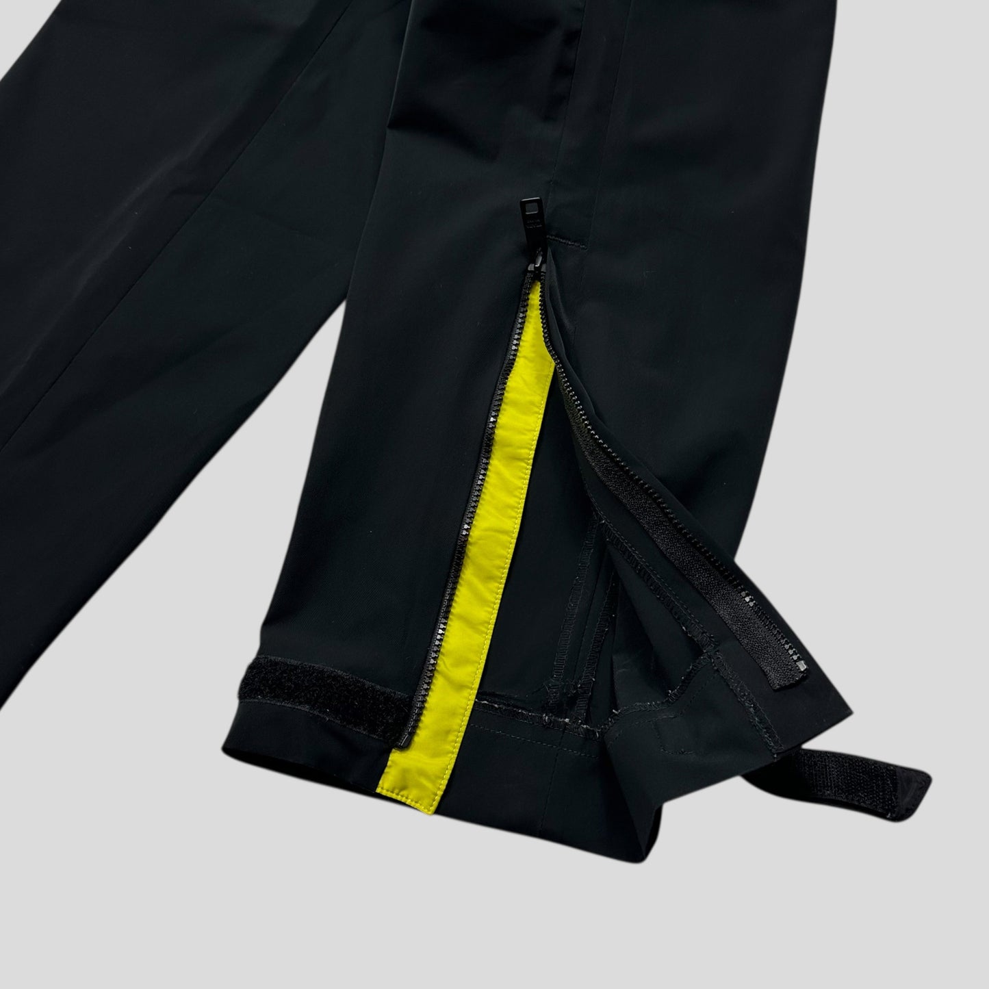Prada 2017 Rubberised Race Logo Strap Gabardine Nylon Trousers - IT50 (L) | Default Title, Black